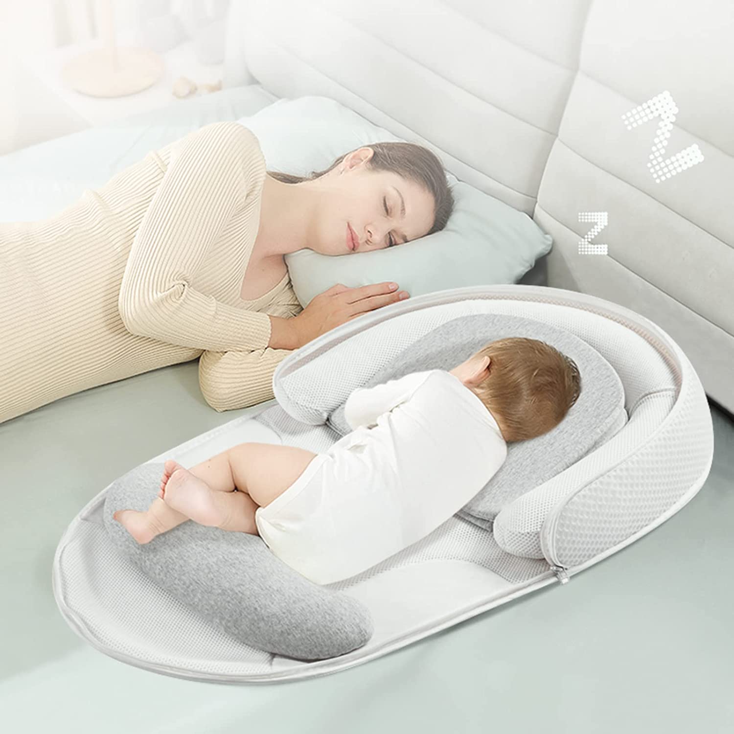 Anti-Reflux Baby Bed: Elevated Support for Better Sleep