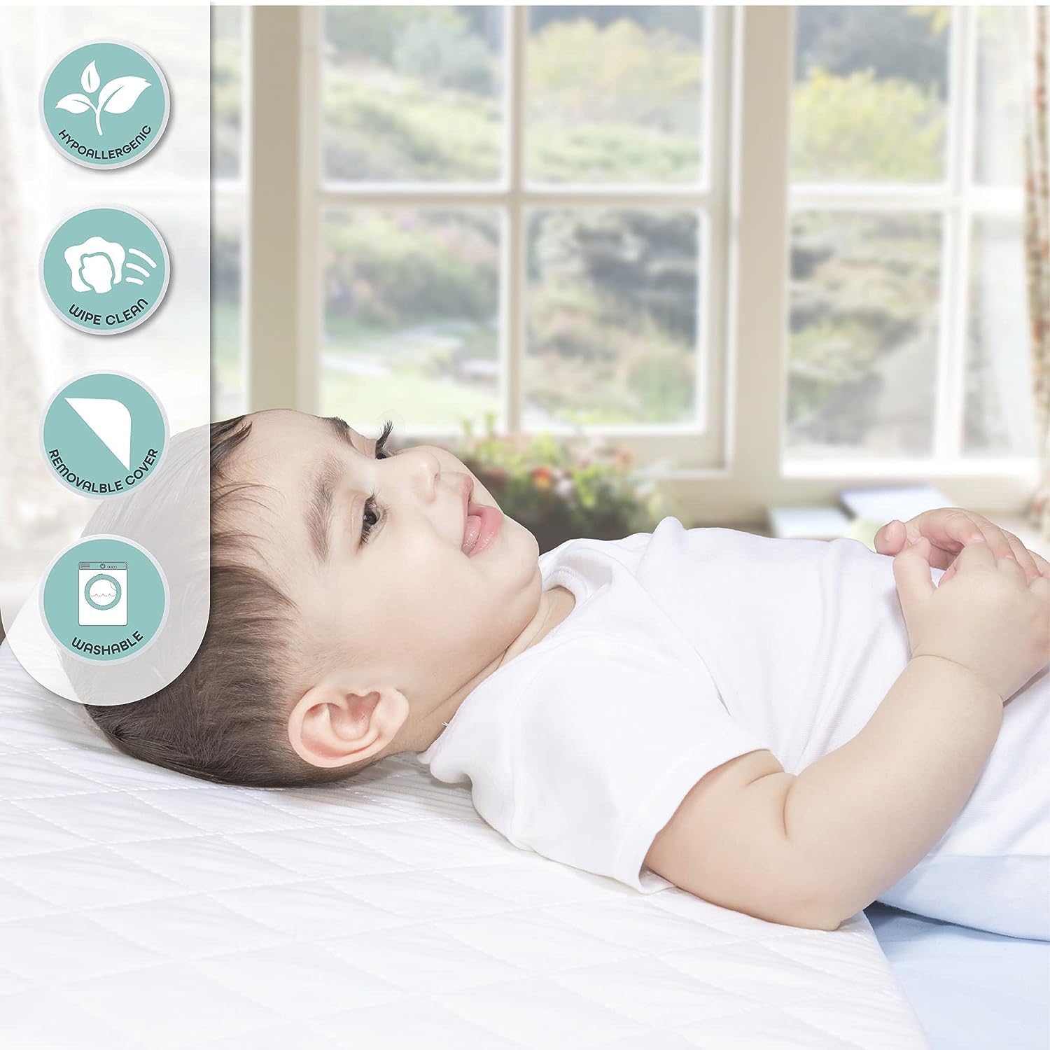 Anti-Reflux Baby Pillow – Comfortable Wedge for Better Sleep