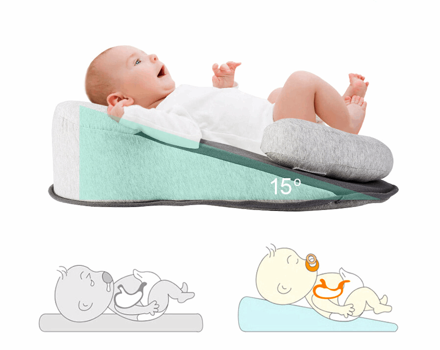 DreamNest™  Anti-Reflux Elevated Baby Lounger - Babymoov