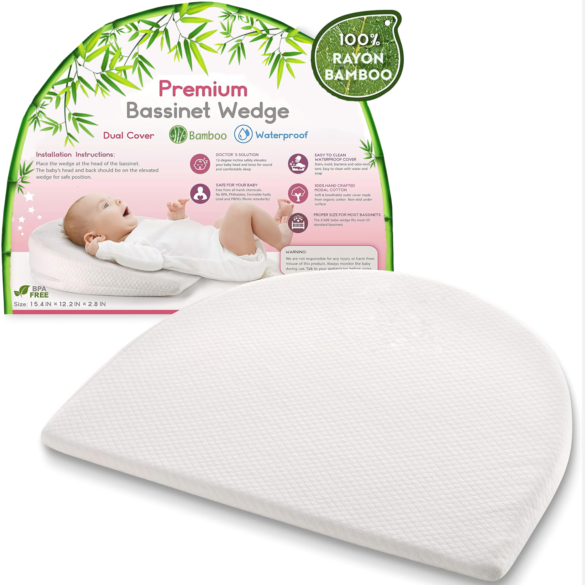 Anti-Reflux Baby Pillow – Comfortable Wedge for Better Sleep